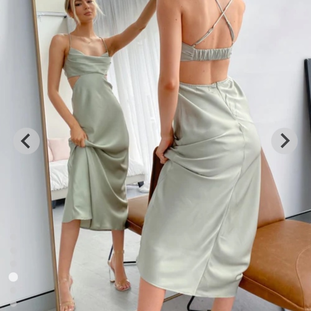 Beginning Boutique Taleah Maxi Dress Sage AU10/US6